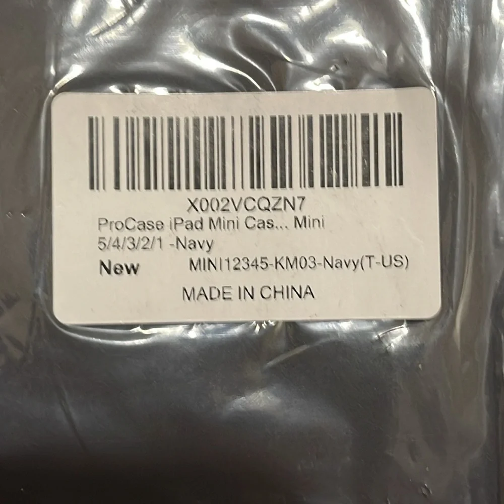 New, factory sealed navy pro case for iPad mini not used or opened